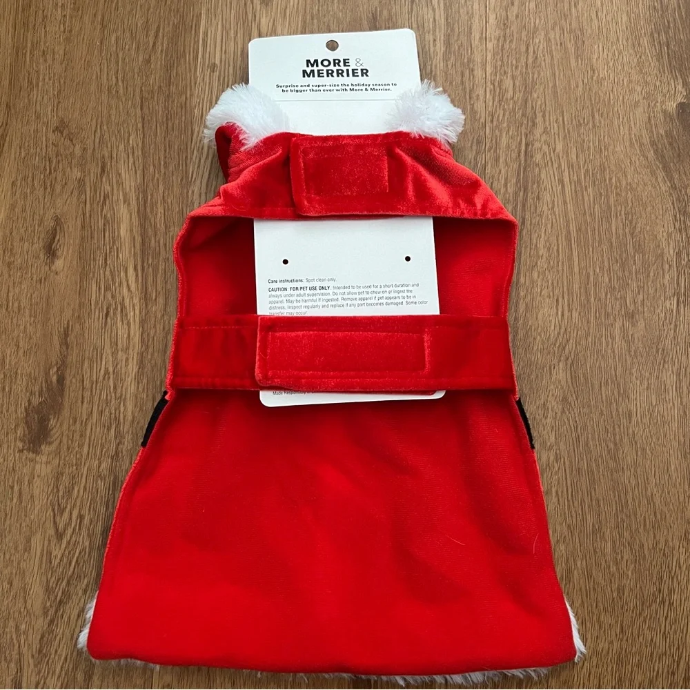 NWT More & Merrier Cat Santa Costume for Small/Medium Cats